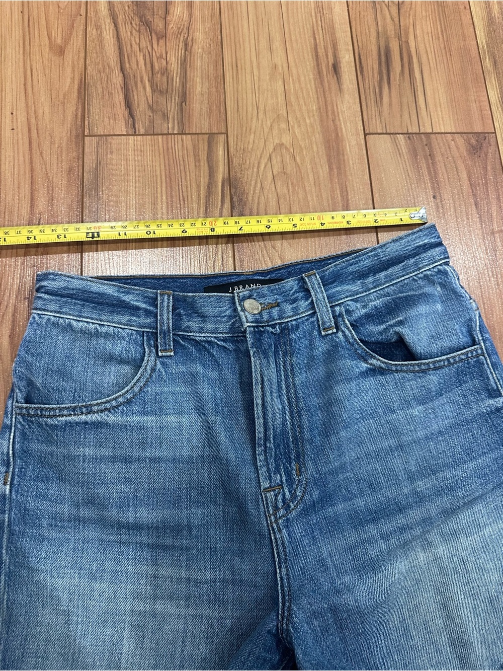 J BRAND Joan High-Rise Blue Denim Women’s Shorts Size 26 - Picture 14 of 16